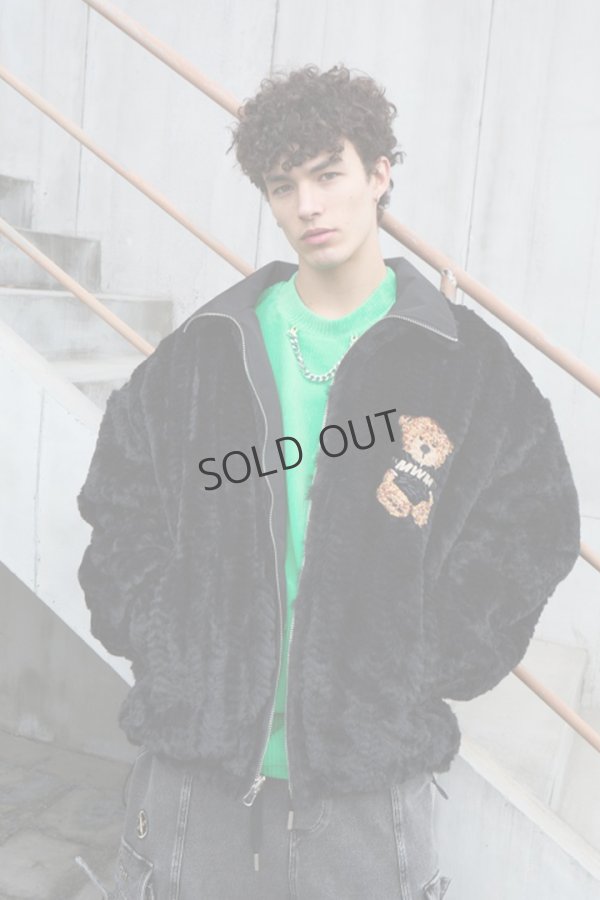画像5: {SOLD}MOD WAVE MOVEMENT モッドウェイブムーブメント REVERSIBLE TEDDY COAT{-BDA} (5)