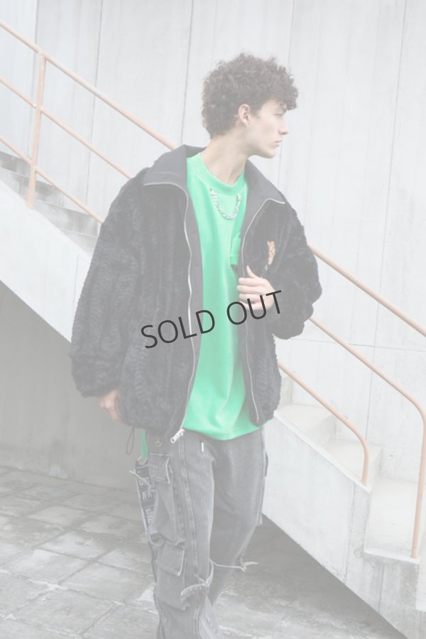 画像6: {SOLD}MOD WAVE MOVEMENT モッドウェイブムーブメント REVERSIBLE TEDDY COAT{-BDA} (6)
