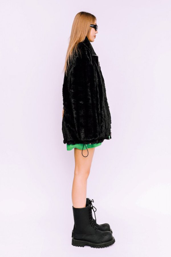 画像8: {お取り寄せ}MOD WAVE MOVEMENT モッドウェイブムーブメント REVERSIBLE TEDDY COAT{E-}{-BDA} (8)