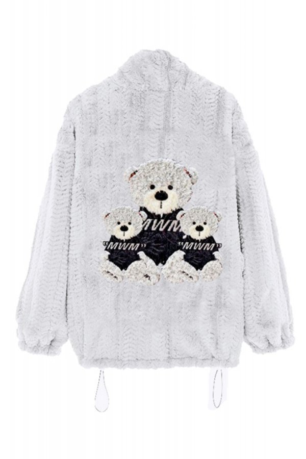 画像2: {お取り寄せ}MOD WAVE MOVEMENT モッドウェイブムーブメント REVERSIBLE TEDDY COAT{-BDA}{E-} (2)
