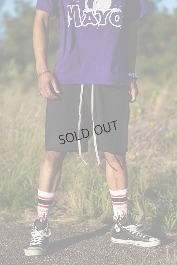 画像5: {SOLD}MAYO メイヨー PLAIN EMBROIDERY SWEAT SHORTS{-BES} (5)