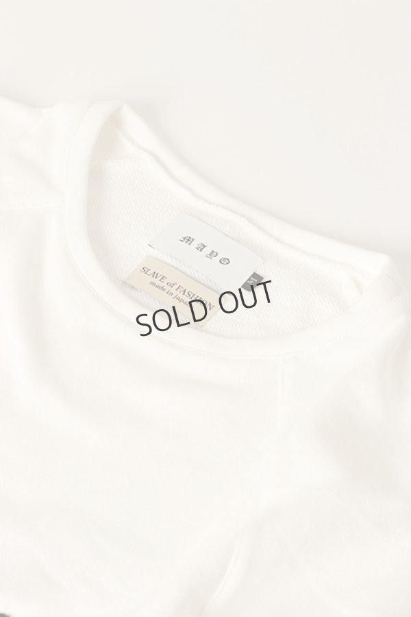 画像3: {SOLD}SLAVE OF MAYO スレイブオブメイヨー numbering patchwork raglan sweat cut sew{-BBA}(sof) (3)