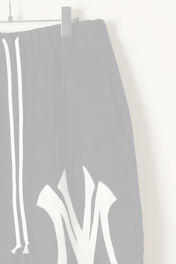 画像2:  {SOLD} SLAVE OF MAYO スレイブオブメイヨー emblem patchwork sarouel sweat pants{-BBA}(sof) (2)