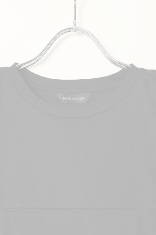 画像2:   NAKAGAMI ナカガミ メッシュショルダーＴシャツ{-BBS} (2)
