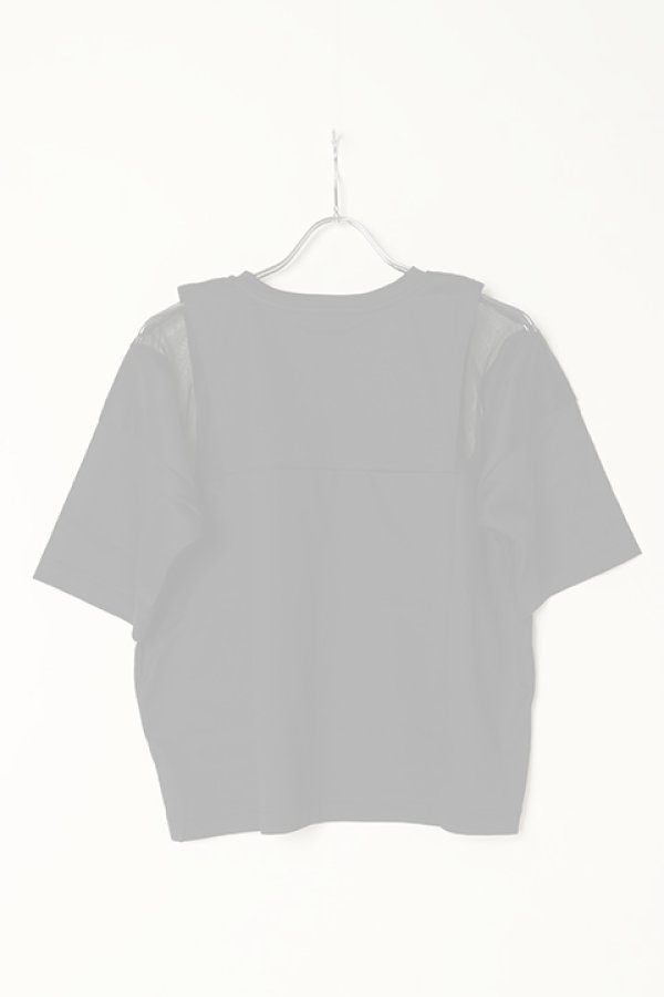 画像5:   NAKAGAMI ナカガミ メッシュショルダーＴシャツ{-BBS} (5)