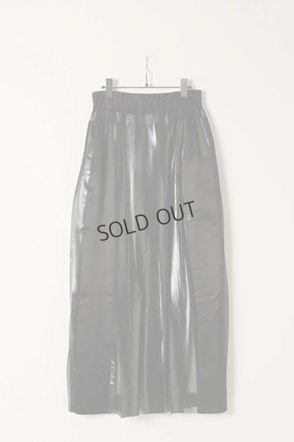 画像2: {SOLD}NAKAGAMI ナカガミ ハンドプリーツスカート(ラバープリント）{-BBS} (2)