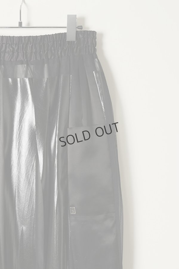 画像3: {SOLD}NAKAGAMI ナカガミ ハンドプリーツスカート(ラバープリント）{-BBS} (3)