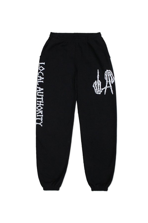 画像1: LOCAL AUTHORITY ローカルオーソリティ LA BONES FLEECE PANT{-BES} (1)