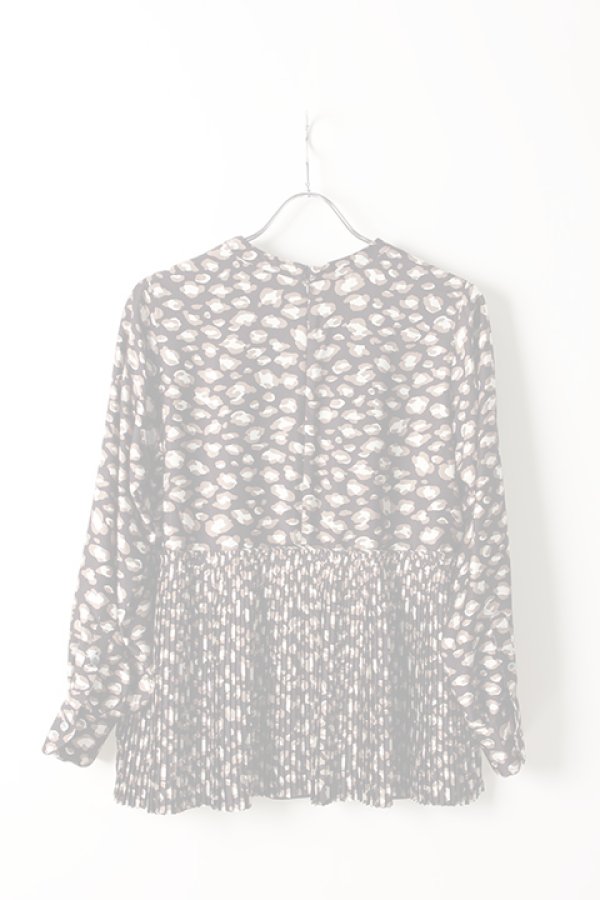 画像2:  {SOLD} Kaon カオン ANIMAL PRINT BACK PLETTS TOPS{-AIS} (2)