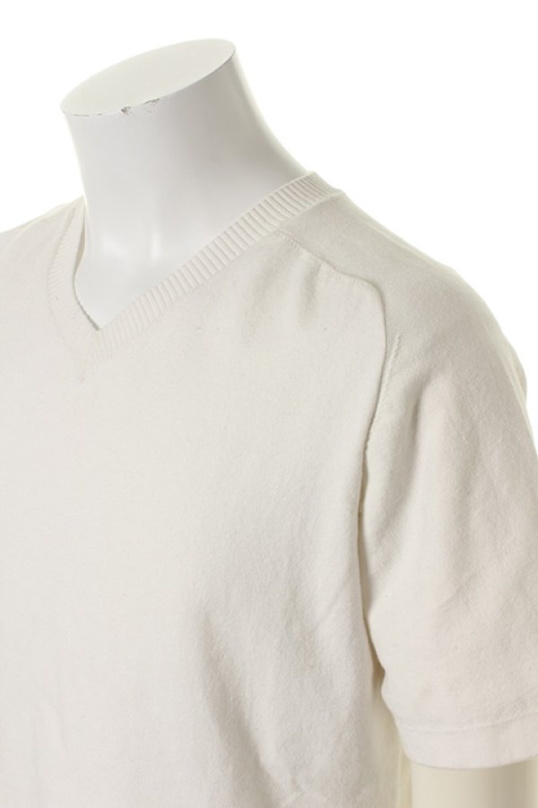 画像5: 9200 by attack the mind 7 キュウセンニヒャク by アタックザマインドセブン Hyper stretch V-neck knit cut{-AFS} (5)