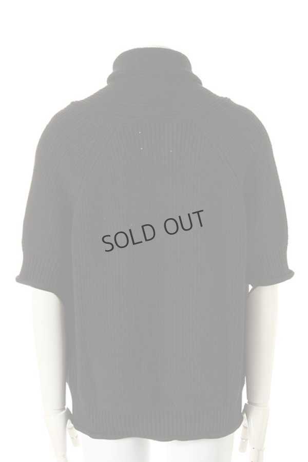 画像2: {SOLD}9200 by attack the mind 7 キュウセンニヒャク by アタックザマインドセブン Five parts sleeve loose shawl pullover{-AFS} (2)