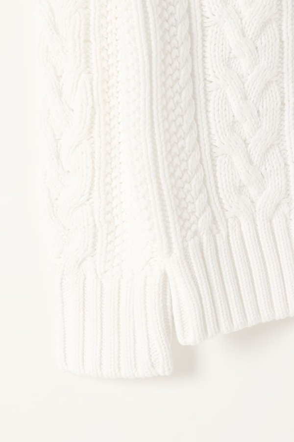 画像3:   9200 by attack the mind 7 キュウセンニヒャク by アタックザマインドセブン Cable V-neck pullover long sleeve{-AFA} (3)