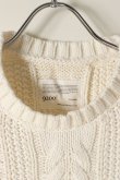 画像4: 9200 by attack the mind 7 キュウセンニヒャク by アタックザマインドセブン Crew neck cable pullover{NB-040CW01-10-AGA} (4)