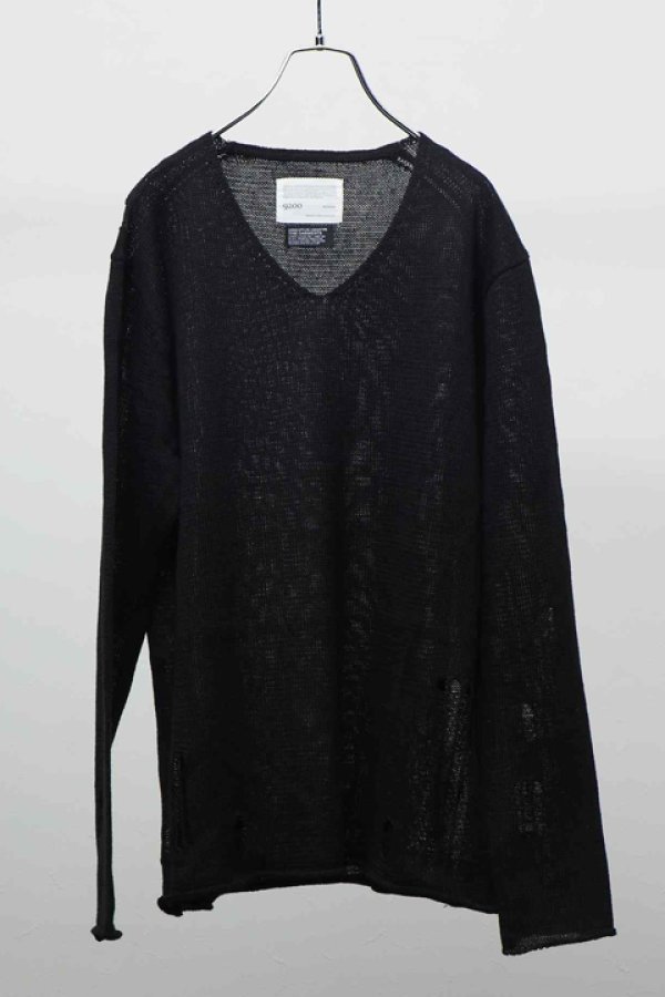 画像2: 9200 by attack the mind 7 キュウセンニヒャク by アタックザマインドセブン V-NECK CLASH PULLOVER{NB-047LC01-99-AHS} (2)
