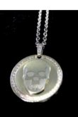 画像1: {SOLD}lucien pellat-finet ルシアン ペラフィネ SKULL metal necklace{-AFS} (1)