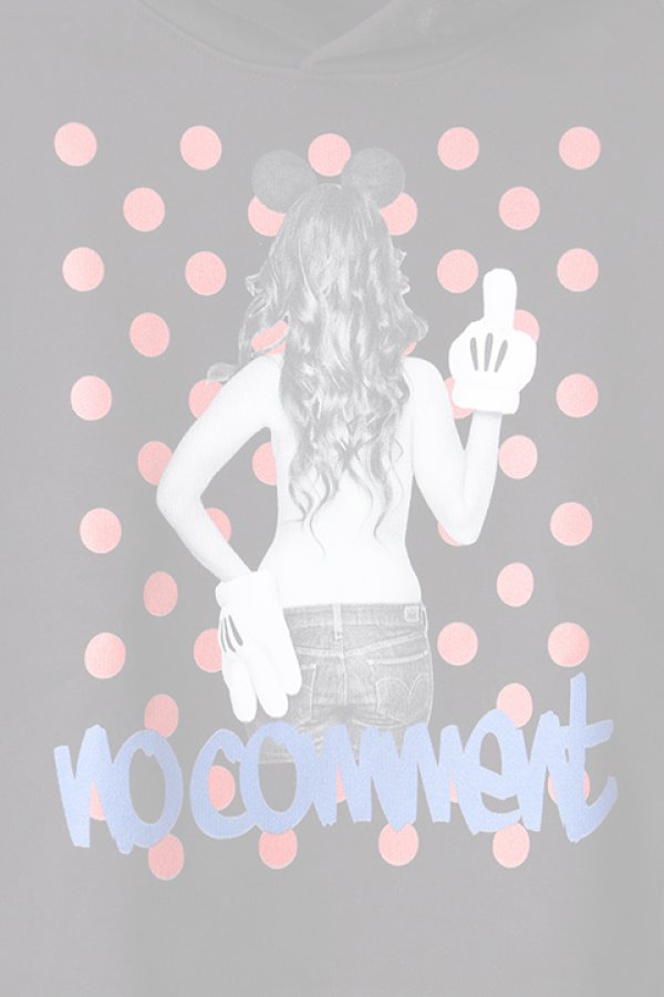 画像4:   NO COMMENT PARIS ノーコメントパリ 【Japan Limited】 HOOD dot girl{NC-HDL.LTN118-BLK-AIS} (4)