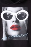 画像4: {SOLD}NO COMMENT PARIS ノーコメントパリ 【Japan Limited】 HOOD wht glasses{NC-HDL.LTN143-BLK-AIS} (4)