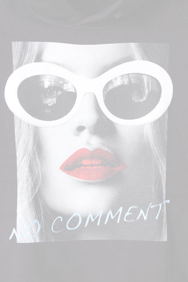画像4:   NO COMMENT PARIS ノーコメントパリ 【Japan Limited】 HOOD wht glasses{NC-HDL.LTN143-BLK-AIS} (4)