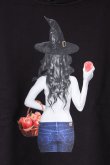 画像4: 【 50%OFF セール16,500円→8,250円】 NO COMMENT PARIS ノーコメントパリ 【Japan Limited】 HOOD witch apple{NC-HDL.LTN147-BLK-AIS} (4)