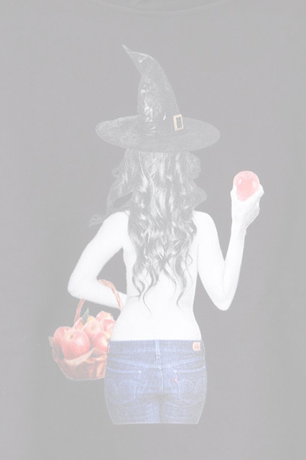 画像4:   NO COMMENT PARIS ノーコメントパリ 【Japan Limited】 HOOD witch apple{NC-HDL.LTN147-BLK-AIS} (4)