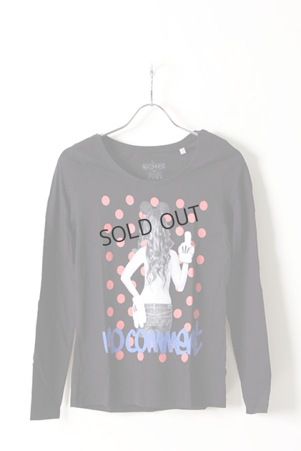 画像1: {SOLD}NO COMMENT PARIS ノーコメントパリ 【Japan Limited】L/S L-CREW dot girl{NC-LTL.LTN118-BLK-AIS} (1)