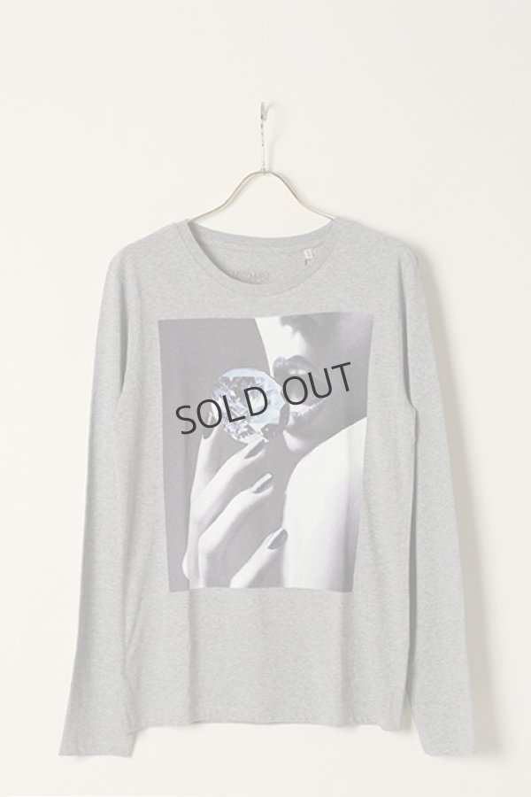 画像1: {SOLD}NO COMMENT PARIS ノーコメントパリ glamour blue daiamond ref` L/S{NC-LTM.GLAM17-GRY-AFA} (1)