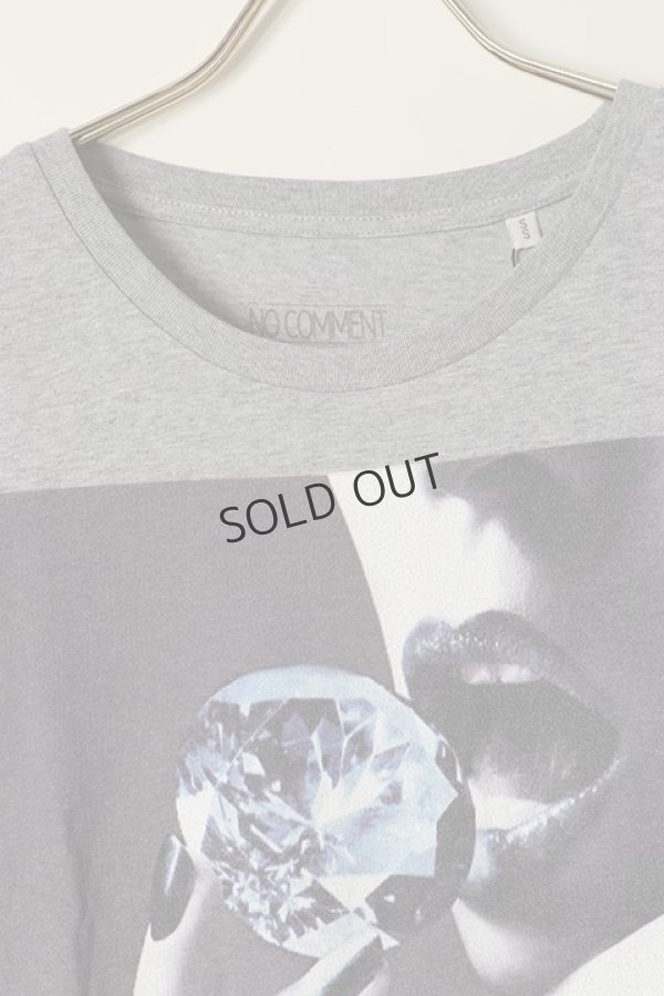 画像2: {SOLD}NO COMMENT PARIS ノーコメントパリ glamour blue daiamond ref` L/S{NC-LTM.GLAM17-GRY-AFA} (2)