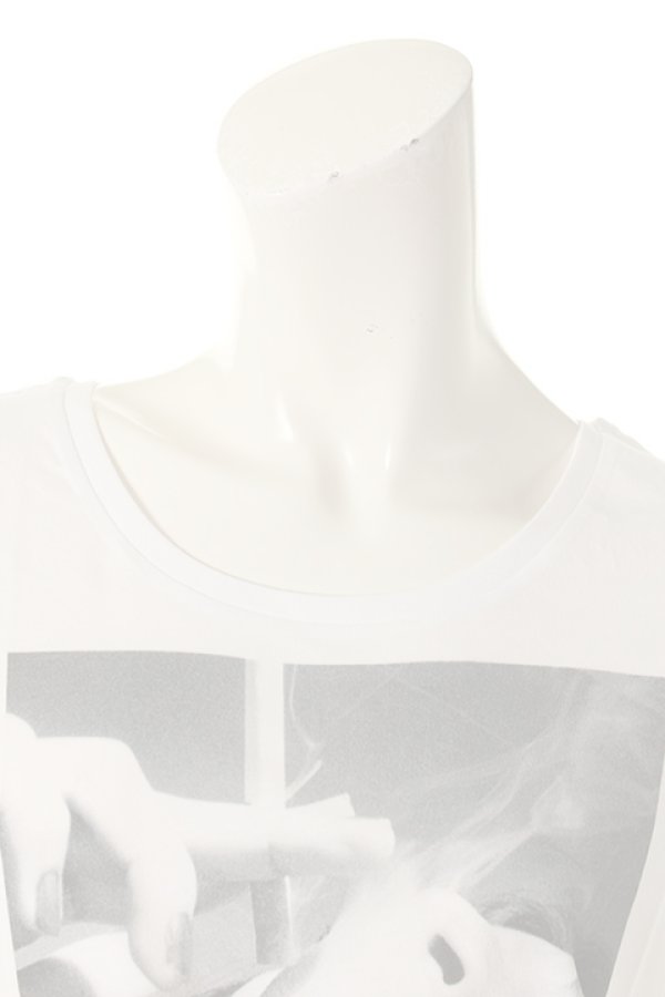 画像4:  {SOLD} NO COMMENT PARIS ノーコメントパリ 【Japan Limited】T-SHIRT L-CREW smoke{NC-TL.LTN02-WHT-AGS} (4)