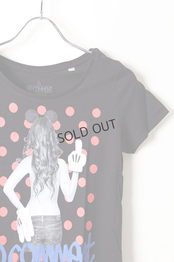 画像3: {SOLD}NO COMMENT PARIS ノーコメントパリ 【Japan Limited】T-SHIRT L-CREW dot girl{NC-TL.LTN118-BLK-AIS} (3)