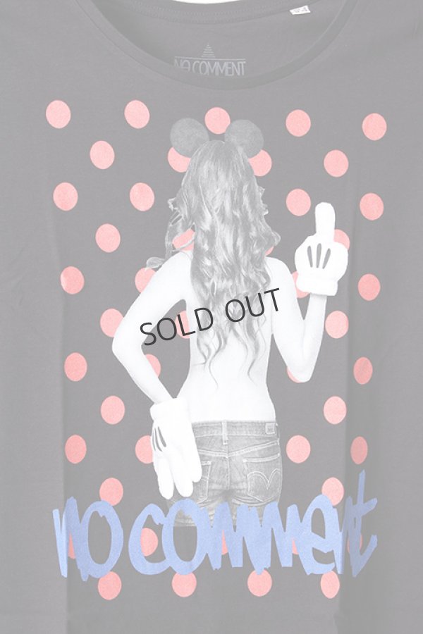 画像4: {SOLD}NO COMMENT PARIS ノーコメントパリ 【Japan Limited】T-SHIRT L-CREW dot girl{NC-TL.LTN118-BLK-AIS} (4)