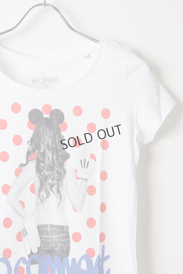 画像3: {SOLD}NO COMMENT PARIS ノーコメントパリ 【Japan Limited】T-SHIRT L-CREW dot girl{NC-TL.LTN118-WHT-AIS} (3)