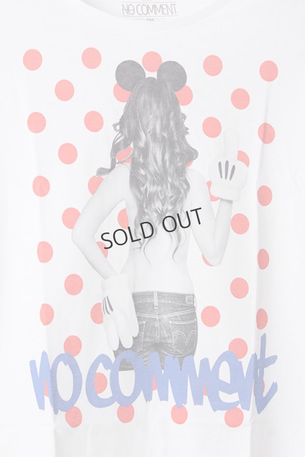 画像4: {SOLD}NO COMMENT PARIS ノーコメントパリ 【Japan Limited】T-SHIRT L-CREW dot girl{NC-TL.LTN118-WHT-AIS} (4)