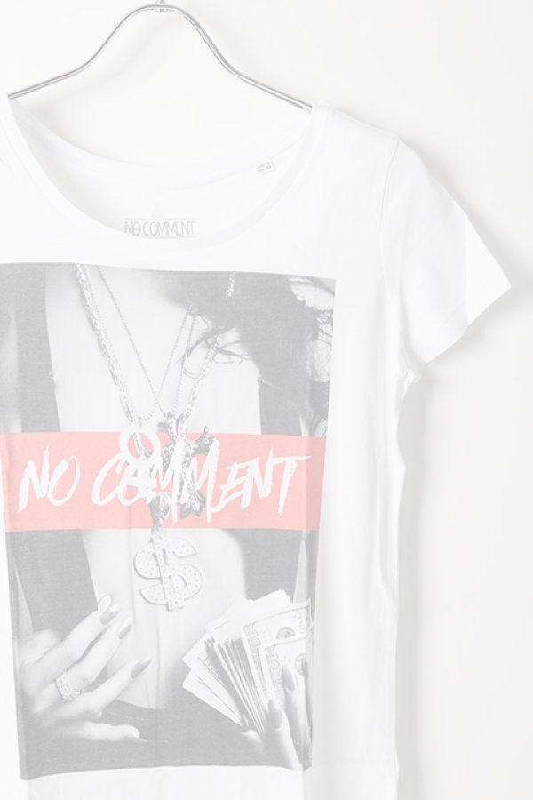 画像3:  {SOLD} NO COMMENT PARIS ノーコメントパリ 【Japan Limited】T-SHIRT L-CREW $ necklace{NC-TL.LTN128-WHT-AIS} (3)