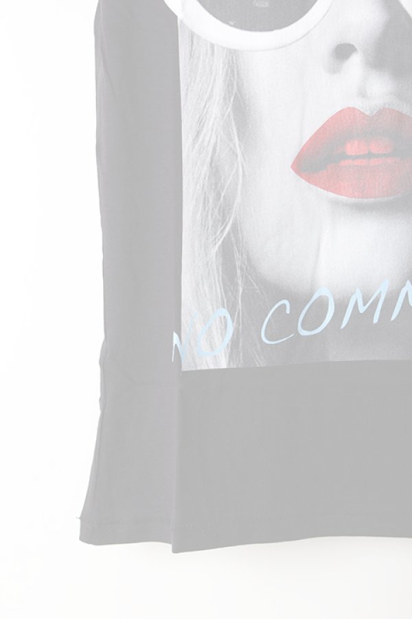 画像5:  {SOLD} NO COMMENT PARIS ノーコメントパリ 【Japan Limited】T-SHIRT L-CREW wht glasses{NC-TL.LTN143-BLK-AIS} (5)