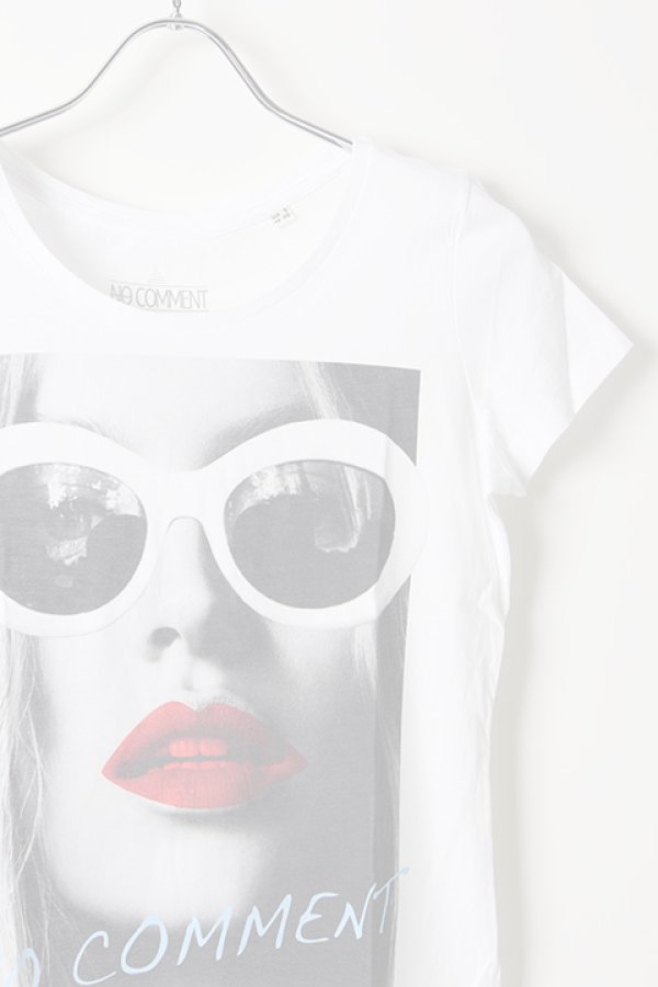 画像3:  {SOLD} NO COMMENT PARIS ノーコメントパリ 【Japan Limited】T-SHIRT L-CREW wht glasses{NC-TL.LTN143-WHT-AIS} (3)