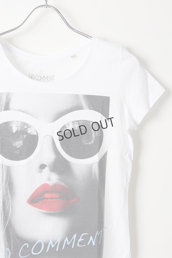 画像3: {SOLD}NO COMMENT PARIS ノーコメントパリ 【Japan Limited】T-SHIRT L-CREW wht glasses{NC-TL.LTN143-WHT-AIS} (3)