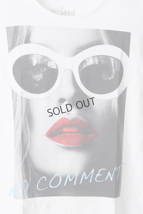 画像4: {SOLD}NO COMMENT PARIS ノーコメントパリ 【Japan Limited】T-SHIRT L-CREW wht glasses{NC-TL.LTN143-WHT-AIS} (4)