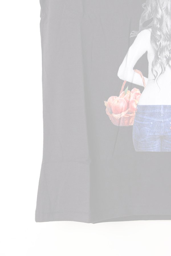 画像5:  {SOLD} NO COMMENT PARIS ノーコメントパリ 【Japan Limited】T-SHIRT L-CREW witch apple{NC-TL.LTN147-BLK-AIS} (5)