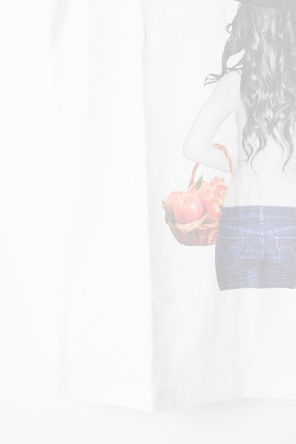 画像5:  {SOLD} NO COMMENT PARIS ノーコメントパリ 【Japan Limited】T-SHIRT L-CREW witch apple{NC-TL.LTN147-WHT-AIS} (5)