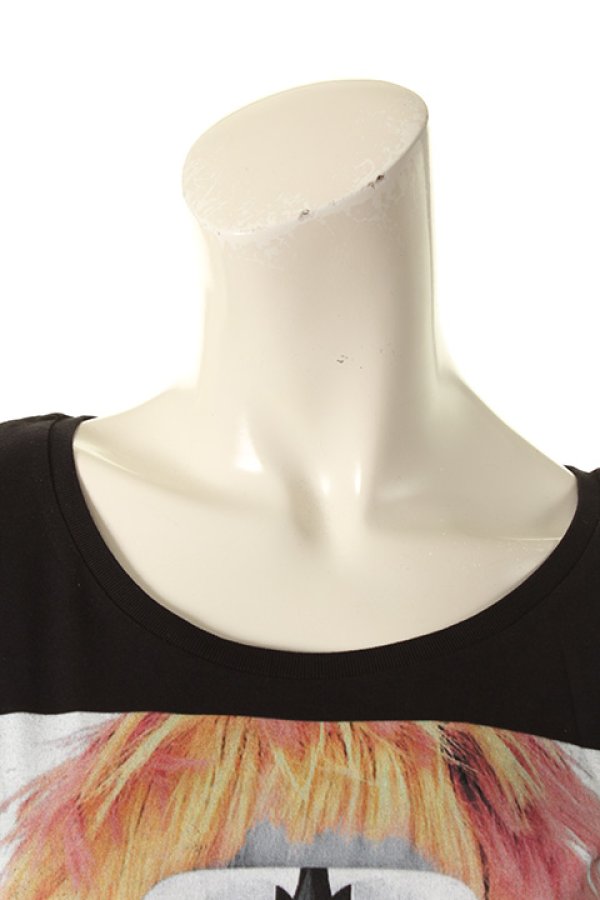 画像4: 【 50%OFF セール9,680円→4,840円】 NO COMMENT PARIS ノーコメントパリ 【Japan Limited】T-SHIRT L-CREW punk hair{NC-TL.LTN18-BLK-AGS} (4)