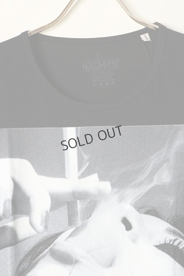 画像2: {SOLD}NO COMMENT PARIS ノーコメントパリ 【Japan Limited】T-SHIRT M-CREW smoke{NC-TM.LTN02-BLK-AGS} (2)