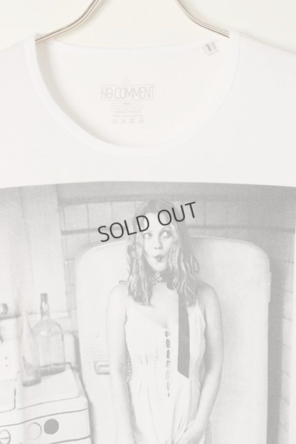 画像2: {SOLD}NO COMMENT PARIS ノーコメントパリ T-SHIRT M-CREW kid-girl{NC-TM.NCROCK02-WHT-AGS} (2)