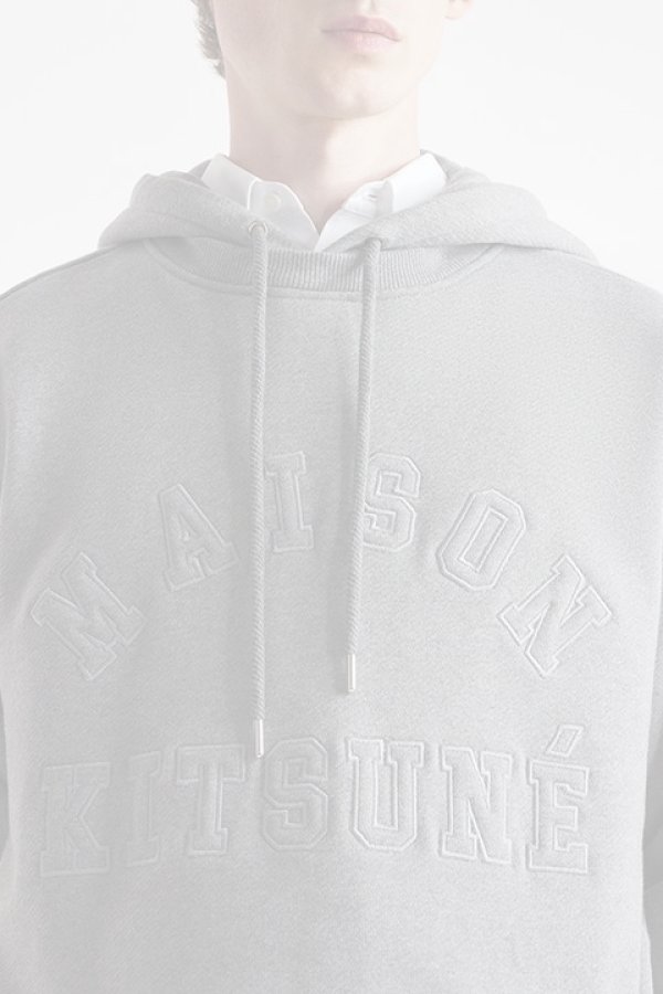 画像5:   MAISON KITSUNE メゾンキツネ バーシティ オーバーサイズ フーディ {-BDA}  :NM00702KM0326H131  (5)