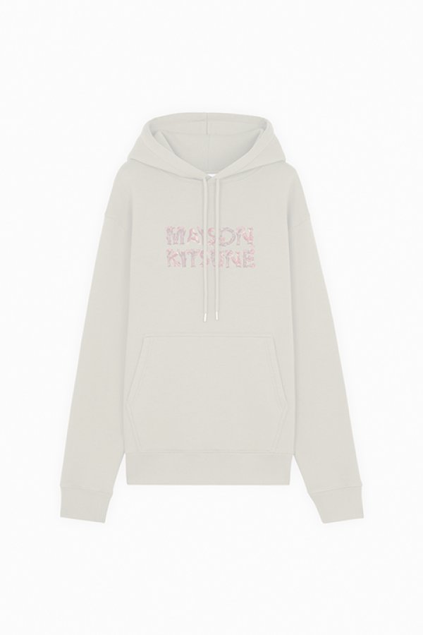 画像1:   MAISON KITSUNE メゾンキツネ ウッドランド アルファベット コンフォート パーカー {-BDA}  :NM00704KM0307P131-L  (1)