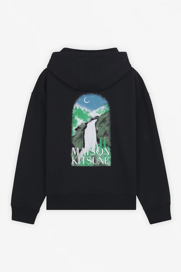 画像2: MAISON KITSUNE メゾンキツネ WATERFALL OVERSIZE HOODIE{-BDA} (2)