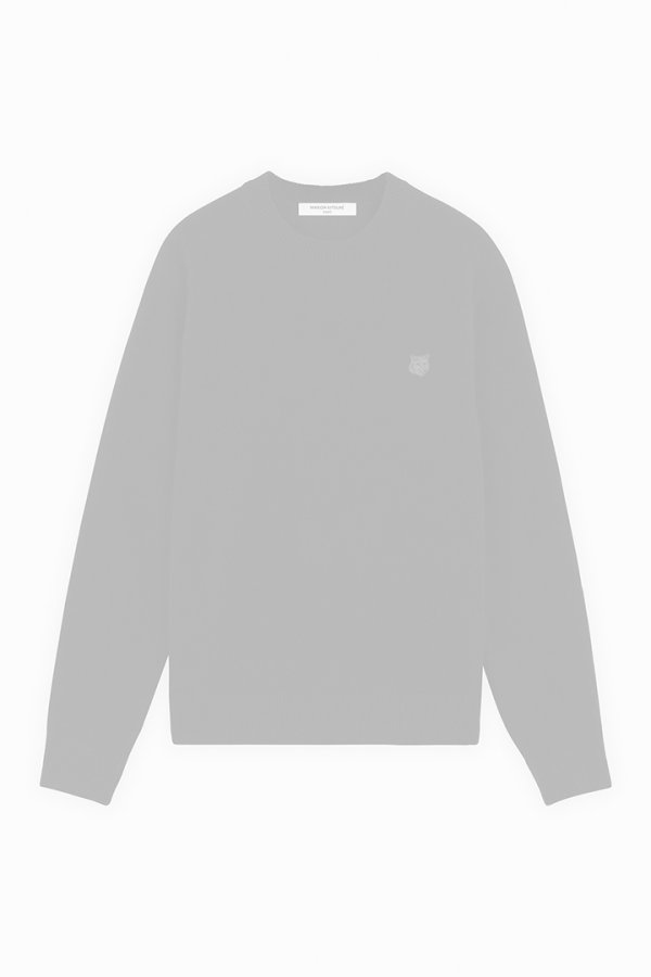 画像1:   MAISON KITSUNE メゾンキツネ BOLD FOX HEAD PATCH REGULAR JUMPER IN LAMBSWOOL {-BDA}  :NM00805KT1006P199  (1)