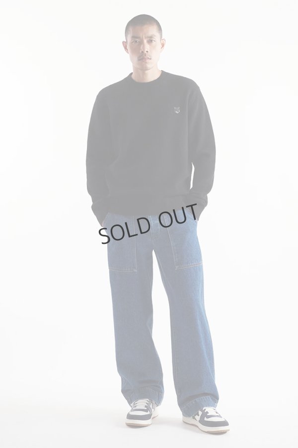 画像3: {SOLD}MAISON KITSUNE メゾンキツネ BOLD FOX HEAD PATCH REGULAR JUMPER IN LAMBSWOOL{-BDA} (3)