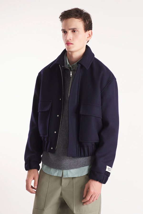 画像4: 【 30%OFF セール107,800円→75,460円】 MAISON KITSUNE メゾンキツネ ウール ジャケット{-BDA} (4)