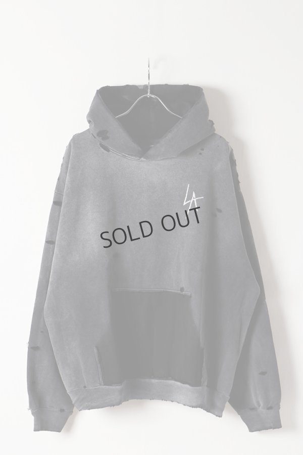 画像1: {SOLD}LOCAL AUTHORITY ローカルオーソリティ LA SLASH DESTROYED HOODIE{-BEA} (1)