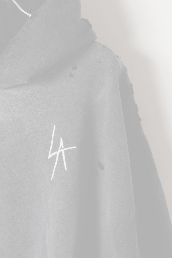 画像3:  {SOLD} LOCAL AUTHORITY ローカルオーソリティ LA SLASH DESTROYED HOODIE{-BEA} (3)